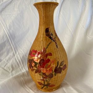 Beautiful vintage woven vase